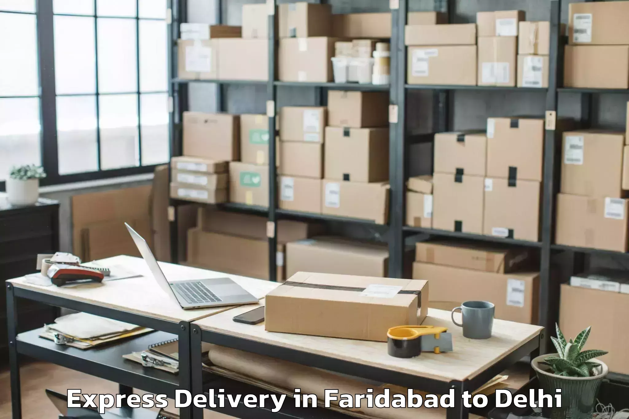 Book Your Faridabad to V3s East Centre Mall Express Delivery Today